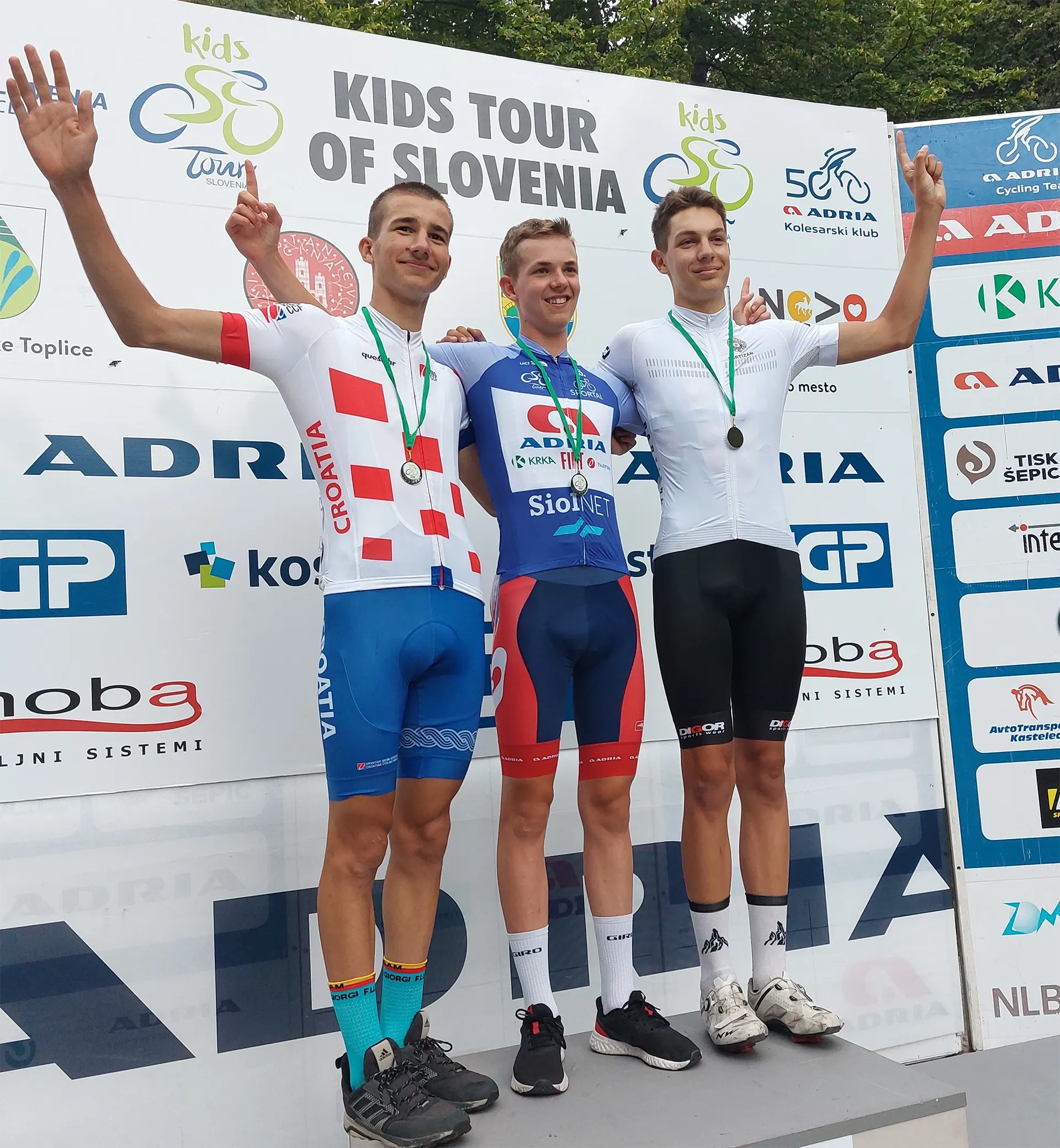 Jakob Omrzel zmagovalec 1. etape med mlajšimi mladinci na Kids Tour of Slovenia