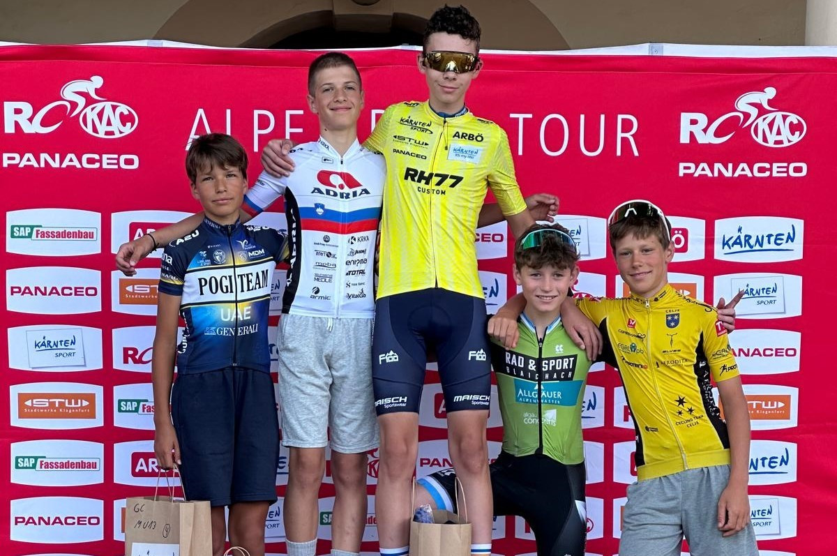 Alpe Adria Tour: Anže Mede drugi, Tai Čebular Kidrič in Gašper Štajnar tretja